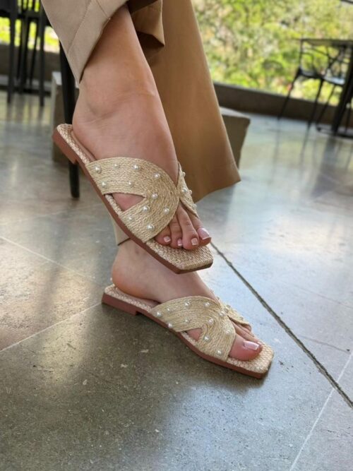 Sandalia Plana Yute Leila